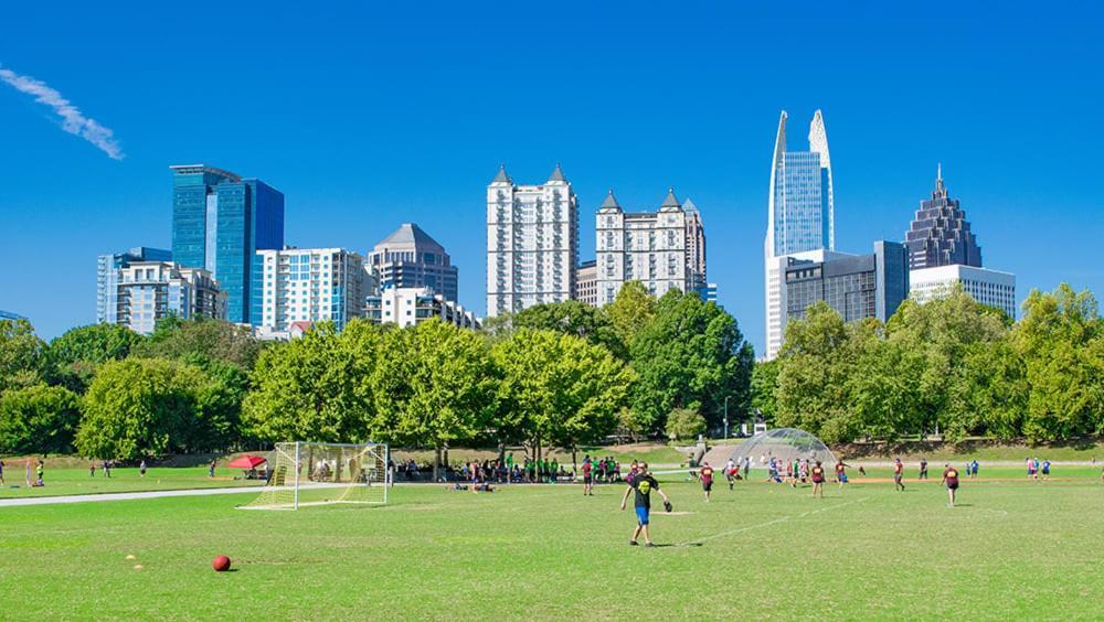 Impressive Mid-Downtown Residence Heart Of Peidmont Park Atlanta Bagian luar foto